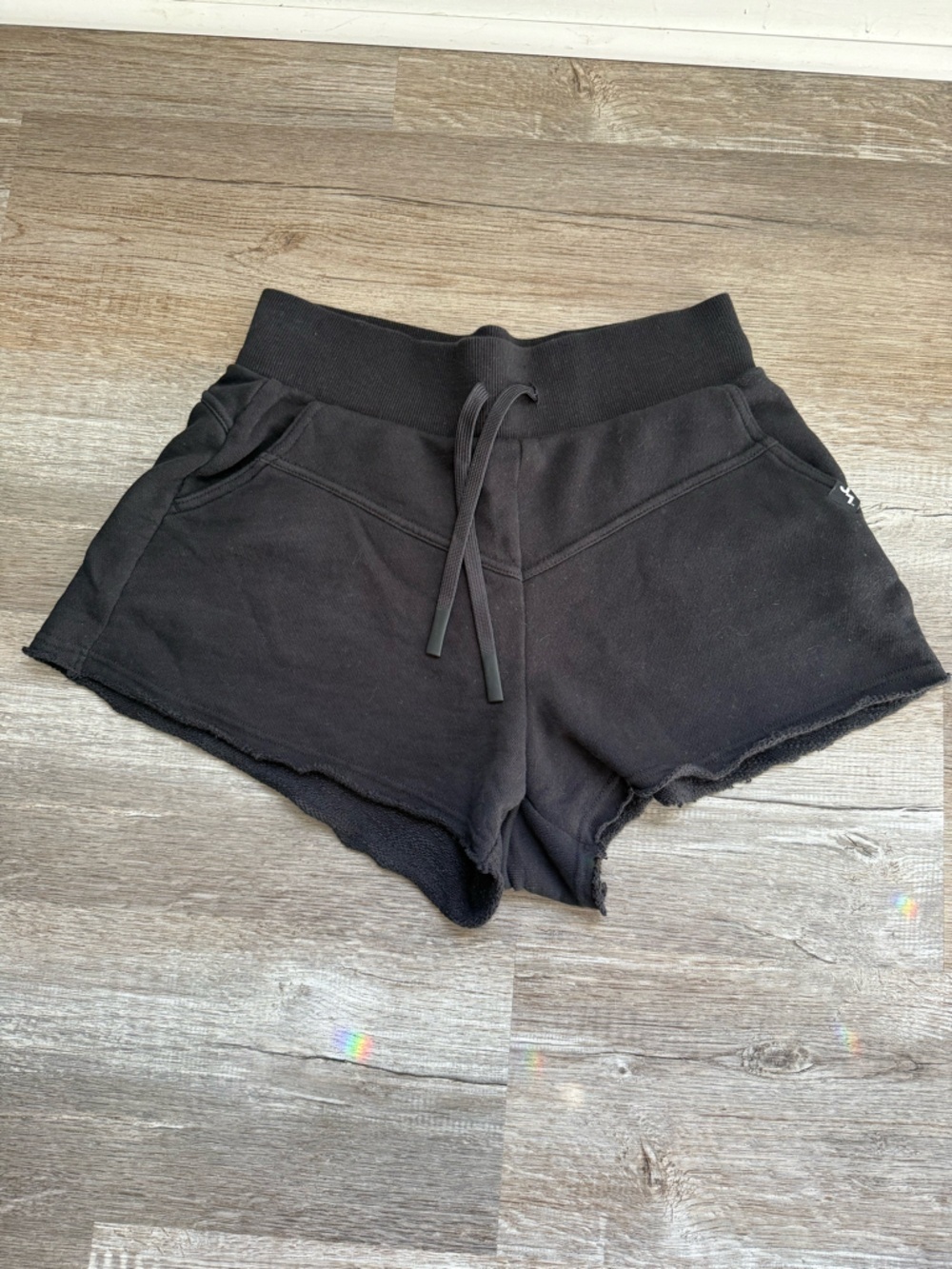 Joy Lab Black Women's Drawstring Casual Shorts Comfy Lounge Shorts Cotton Size S - Picture 1 of 8